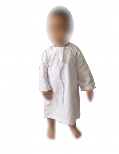 Qamis émiratie manches longues