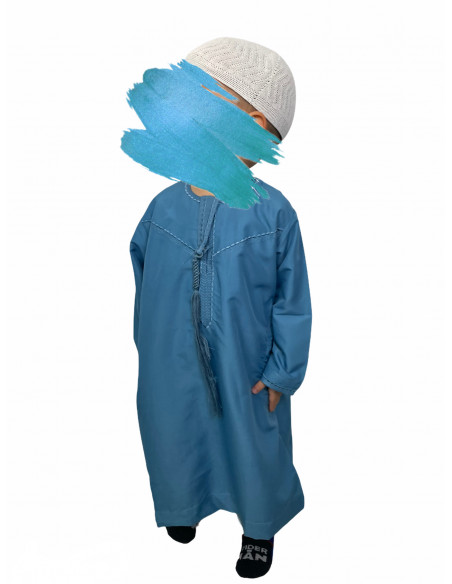 Qamis émiratie qualité premium (bébés et enfants)