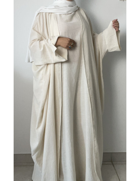 Abaya kimono LINA 2 pièces en lin